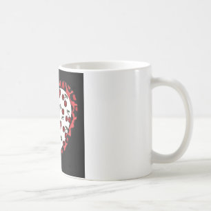 RAB Kirschen Leopard Print Heart Rockabilly Kaffeetasse