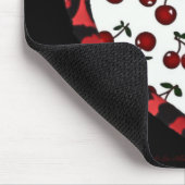 RAB Kirschen Leopard Print Heart Rockabilly Mousepad (Ecke)