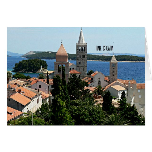 Rab, Landschaftsbild Kroatien (Vorderseite (Horizontal))