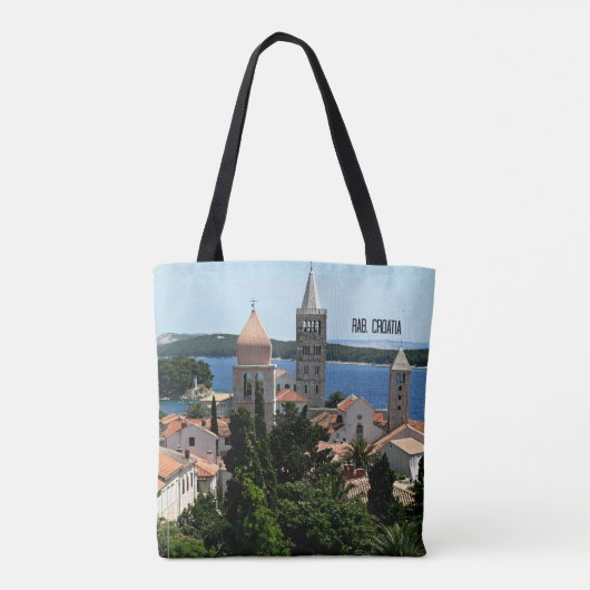 Rab, Landschaftsbild Kroatien Tasche (Rückseite)