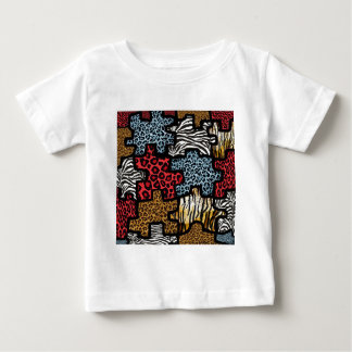 RAB Rockabilly Animal Print Puzzle Baby T-shirt