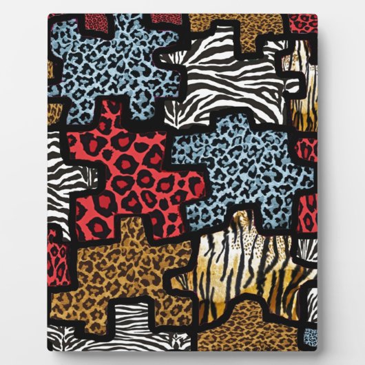 RAB Rockabilly Animal Print Puzzle Fotoplatte (Vorderseite)