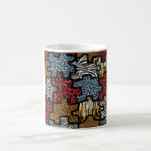 RAB Rockabilly Animal Print Puzzle Kaffeetasse (Mittel)