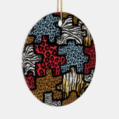 RAB Rockabilly Animal Print Puzzle Keramikornament (Rechts)