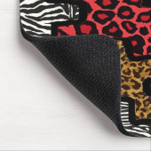 RAB Rockabilly Animal Print Puzzle Mousepad (Ecke)