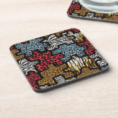 RAB Rockabilly Animal Print Puzzle Untersetzer (Linke Seite)