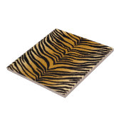 RAB Rockabilly Black and Gold Tiger Print Fliese (Seite)