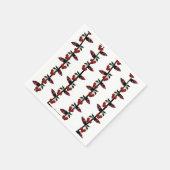 RAB Rockabilly Cherry Christmas Lights Napkin Serviette (Ecke)