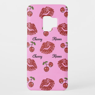 RAB Rockabilly Cherry Kisses auf Pink Case-Mate Samsung Galaxy S9 Hülle