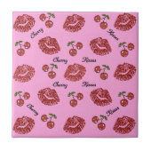 RAB Rockabilly Cherry Kisses auf Pink Fliese (Vorderseite)