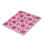 RAB Rockabilly Cherry Kisses auf Pink Fliese (Seite)