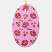 RAB Rockabilly Cherry Kisses auf Pink Keramikornament (Links)