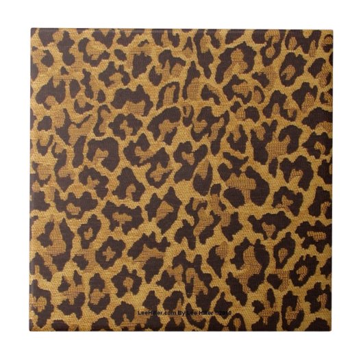 RAB Rockabilly Classic Leopard Print Tile Fliese (Vorderseite)