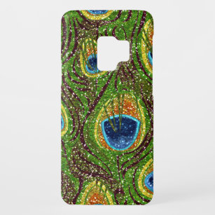 RAB Rockabilly Colorful Peacock Feathers Print Case-Mate Samsung Galaxy S9 Hülle