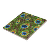 RAB Rockabilly Colorful Peacock Feathers Print Fliese (Seite)