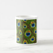 RAB Rockabilly Colorful Peacock Feathers Print Kaffeetasse (Mittel)