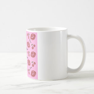 RAB Rockabilly Kirschküsse auf Rosa Kaffeetasse