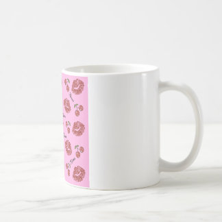 RAB Rockabilly Kirschküsse auf Rosa Kaffeetasse