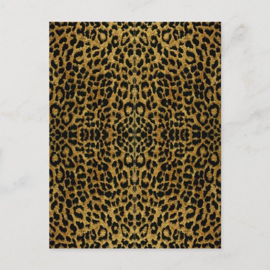 RAB Rockabilly Leopard Druckgeschenke Postkarte (Vorderseite)