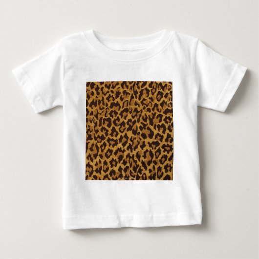 RAB Rockabilly Leopard Print Brown Gold Baby T-shirt (Vorderseite)