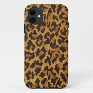 RAB Rockabilly Leopard Print Brown Gold iPhone 11 Hülle