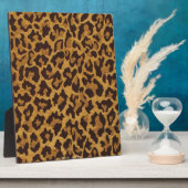 RAB Rockabilly Leopard Print Brown Gold Fotoplatte (Seite)