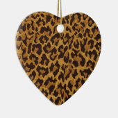 RAB Rockabilly Leopard Print Brown Gold Keramik Ornament (Rechts)