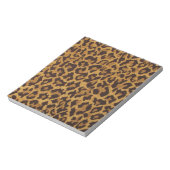 RAB Rockabilly Leopard Print Brown Gold Notizblock (Rotiert)