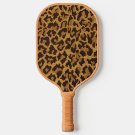 RAB Rockabilly Leopard Print Brown Gold Pickleball Schläger