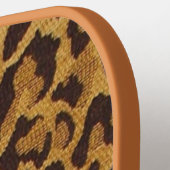RAB Rockabilly Leopard Print Brown Gold Pickleball Schläger (Linke Seite)