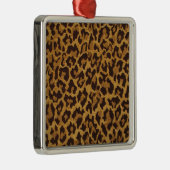 RAB Rockabilly Leopard Print Brown Gold Silbernes Ornament (Rechts)
