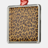 RAB Rockabilly Leopard Print Brown Gold Silbernes Ornament (Links)