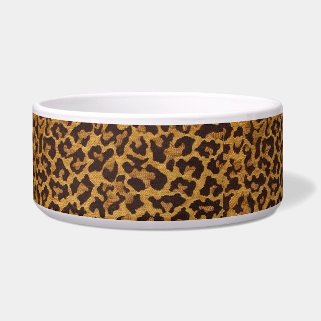 RAB Rockabilly Leopard Print Dog Bowl Napf (Vorderseite)