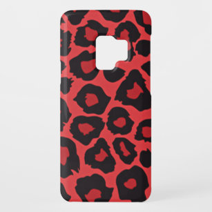 RAB Rockabilly Leopard Print Red Black Case-Mate Samsung Galaxy S9 Hülle
