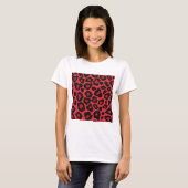 RAB Rockabilly Leopard Print Red Black T-Shirt (Vorne ganz)
