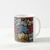 RAB Rockabilly Leopard Zebra Puzzle Druckgeschenke Kaffeetasse (VorderseiteRechts)