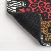 RAB Rockabilly Leopard Zebra Puzzle Druckgeschenke Mousepad (Ecke)