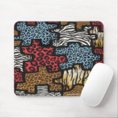 RAB Rockabilly Leopard Zebra Puzzle Druckgeschenke Mousepad (Mit Mouse)