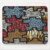 RAB Rockabilly Leopard Zebra Puzzle Druckgeschenke Mousepad (Vorne)
