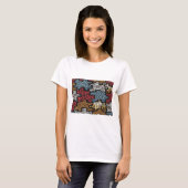 RAB Rockabilly Leopard Zebra Puzzle Druckgeschenke T-Shirt (Vorne ganz)