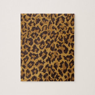 RAB Rockabilly Leopardenprint Braun Gold Puzzle
