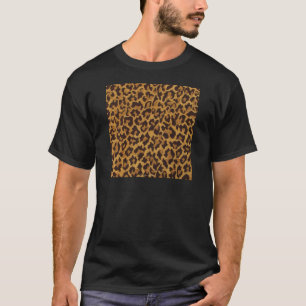 RAB Rockabilly Leopardenprint Braun Gold T-Shirt