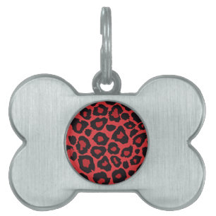 RAB Rockabilly Leopardenprint Rot Schwarz Tiermarke