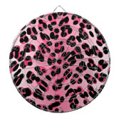 RAB Rockabilly Pink Cheetah Print Dartscheibe (vorne)