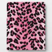 RAB Rockabilly Pink Cheetah Print Fotoplatte (Vorderseite)
