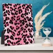 RAB Rockabilly Pink Cheetah Print Fotoplatte (Seite)
