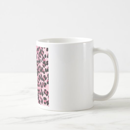 RAB Rockabilly Pink Cheetah Print Kaffeetasse (Rechts)