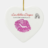 RAB Rockabilly Pink Cheetah Print Keramikornament (Hinten)