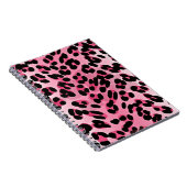 RAB Rockabilly Pink Cheetah Print Notizblock (Rechte Seite)