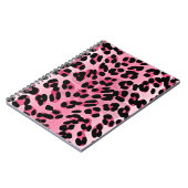 RAB Rockabilly Pink Cheetah Print Notizblock (Linke Seite)
